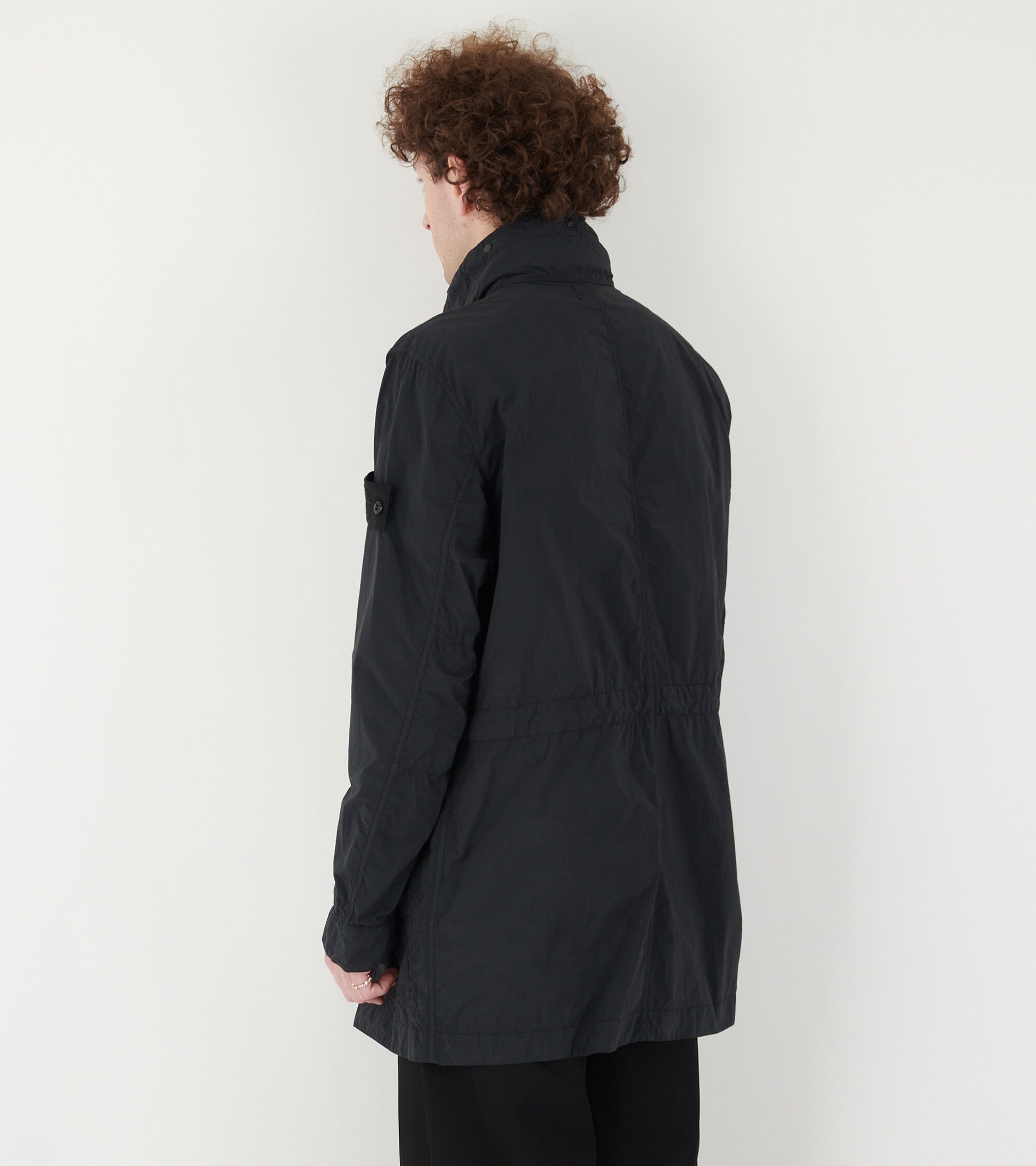 Ghost Nylon Smerigliato Coat Black