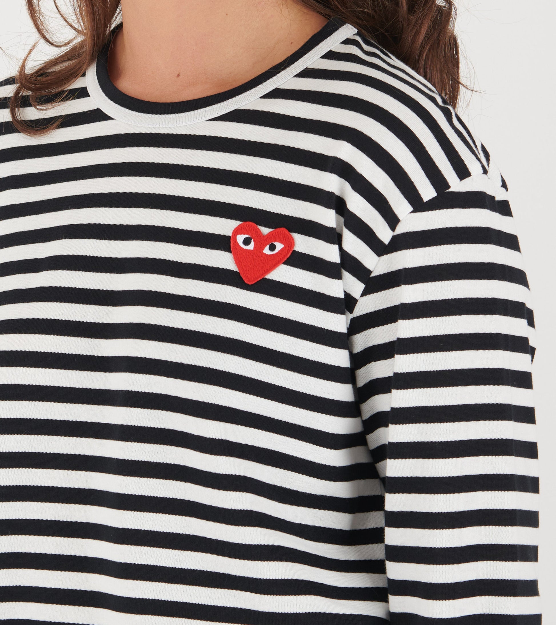U Striped LS T-shirt Black