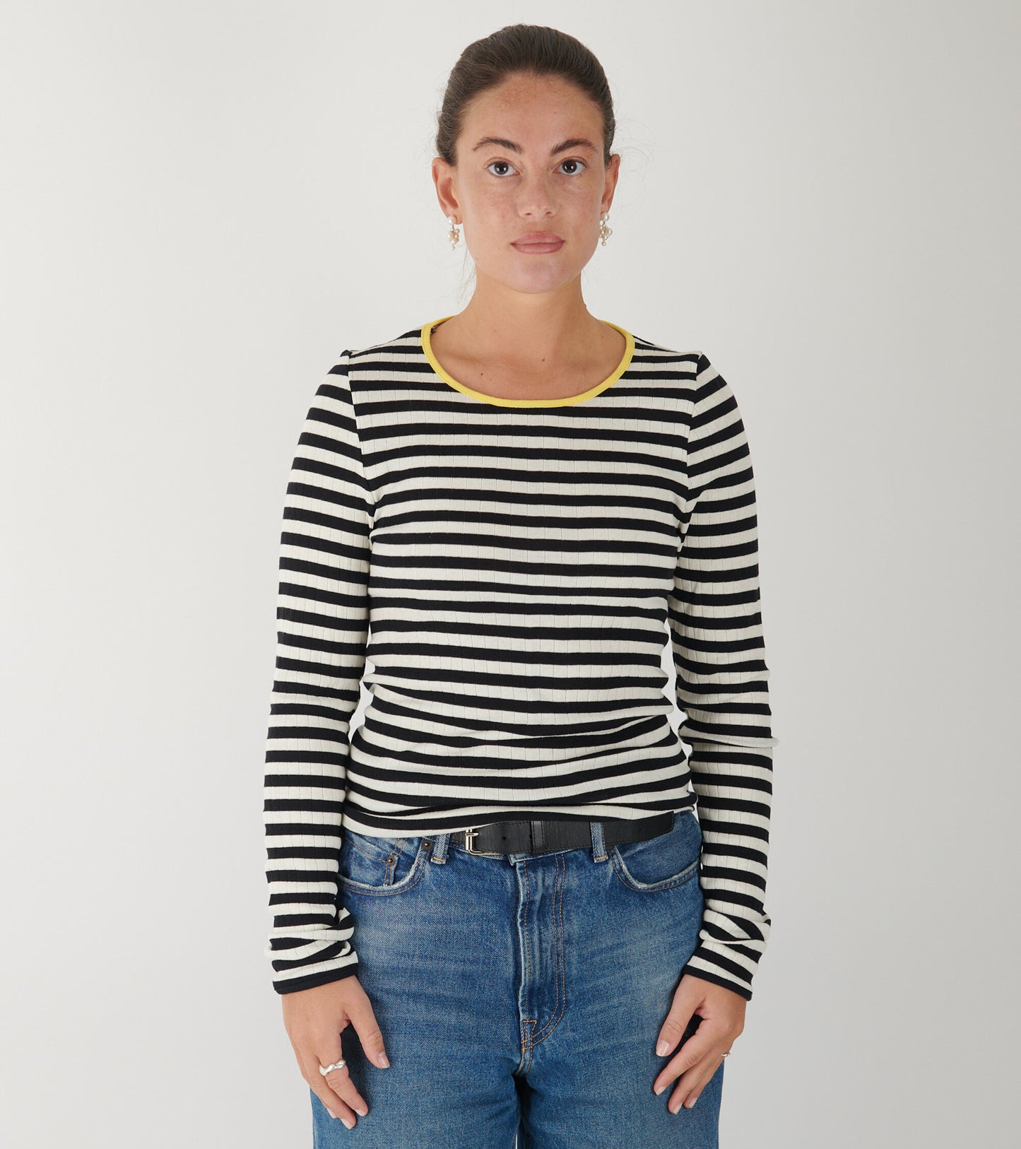 101 Rib Black/Ecru/Lemon