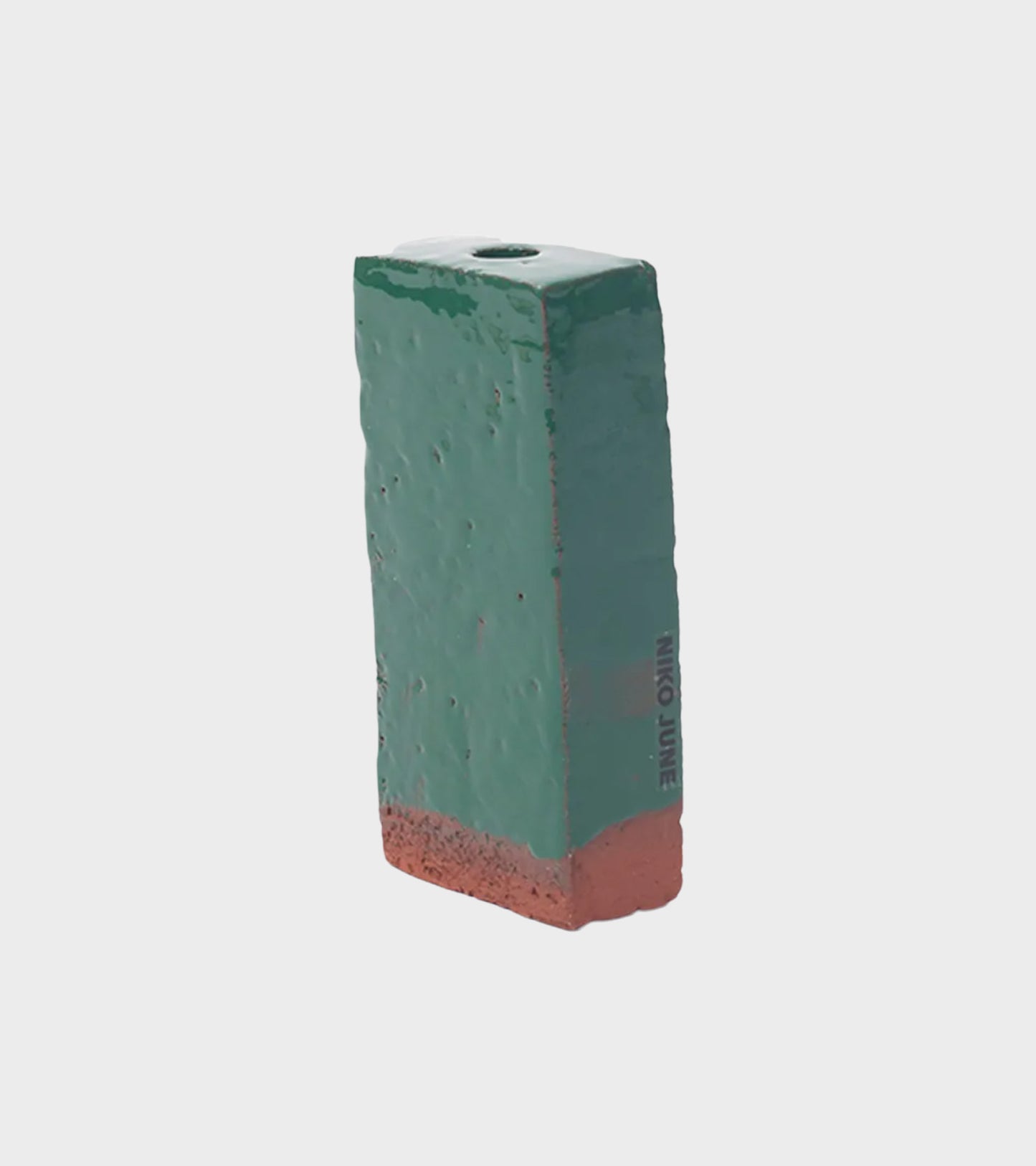 A Single Brick Candle Green