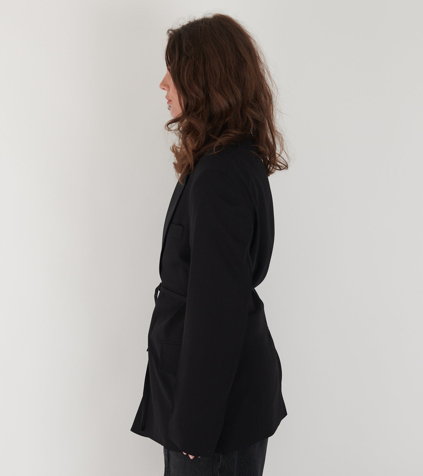 Belted Blazer Black