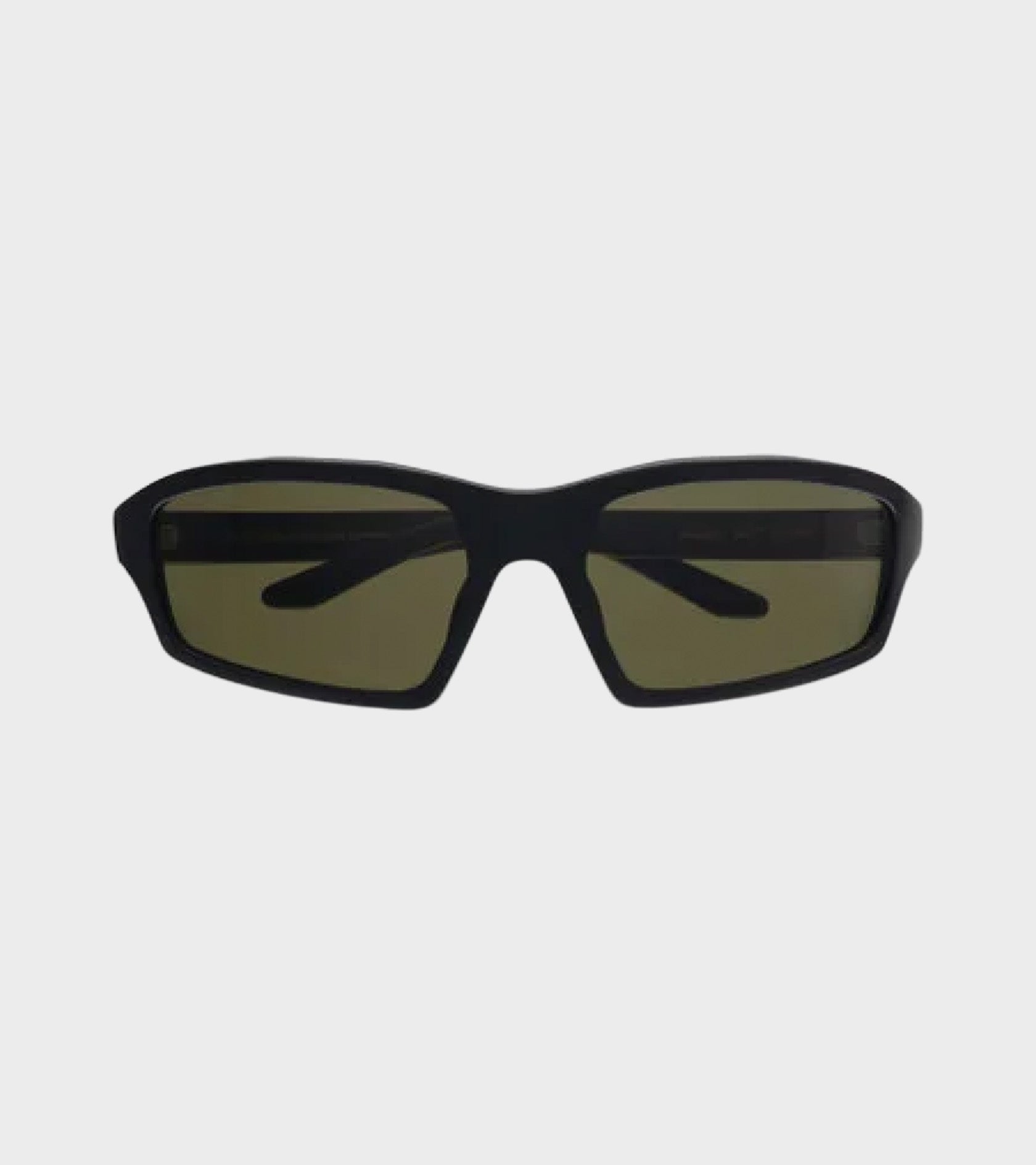Raven Matt Black Green Solid Lens