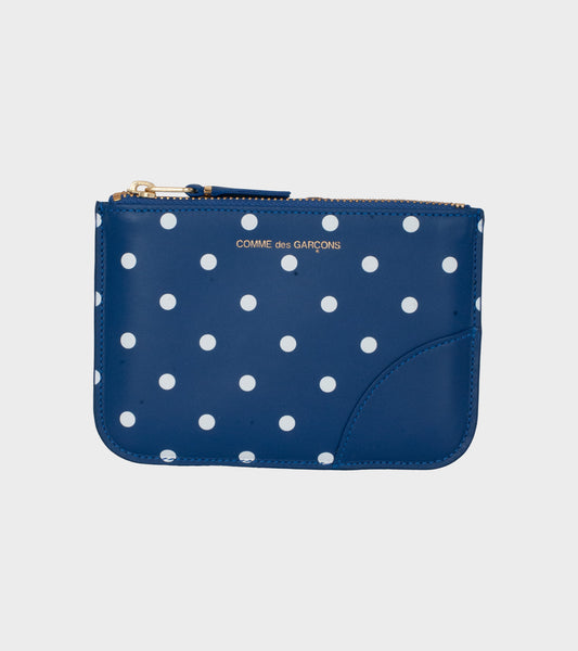 Polka Dots Printed Wallet Blue