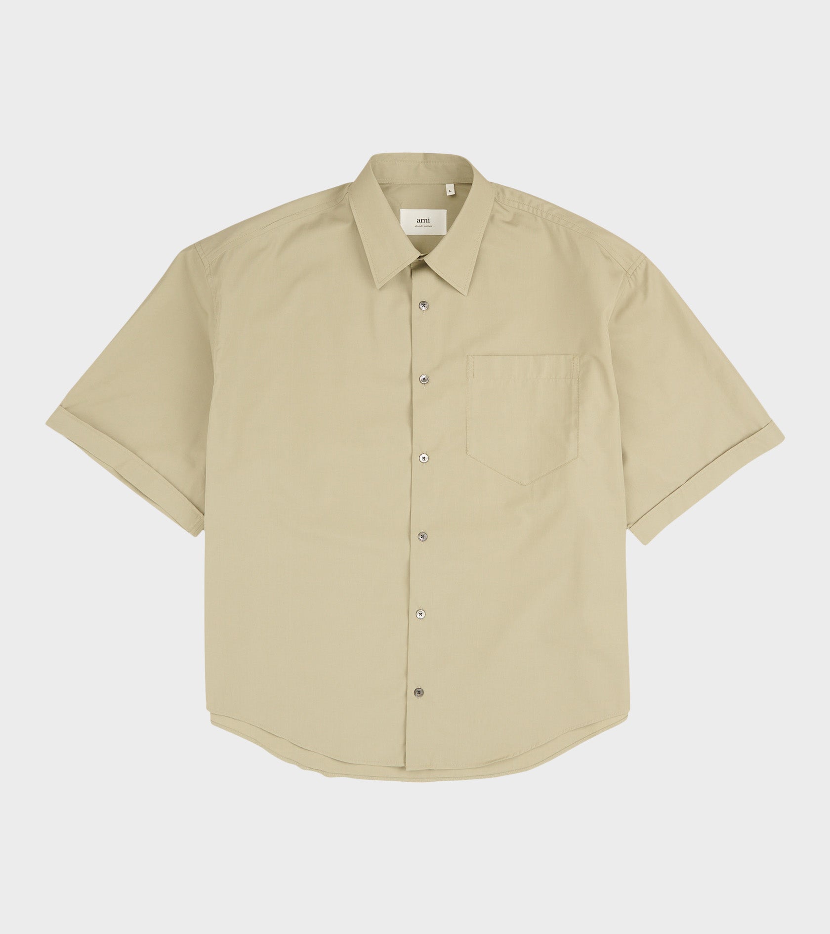Boxy S/S Shirt Khaki