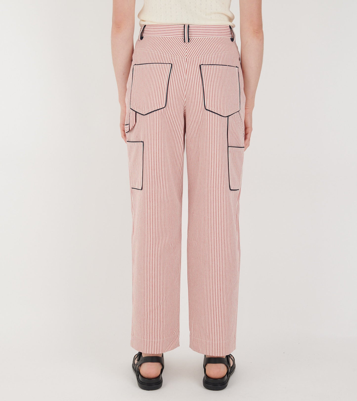 Emma Pants Red/White Stripe