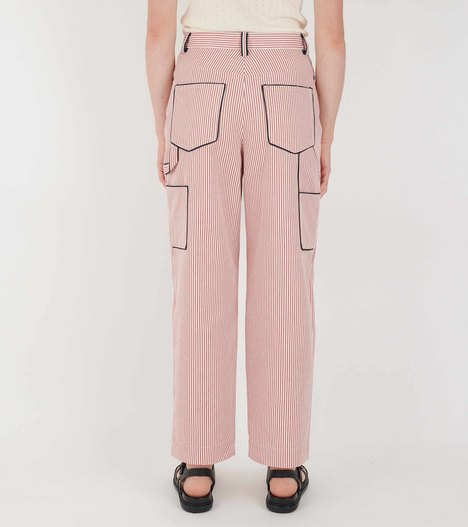 Emma Pants Red/White Stripe
