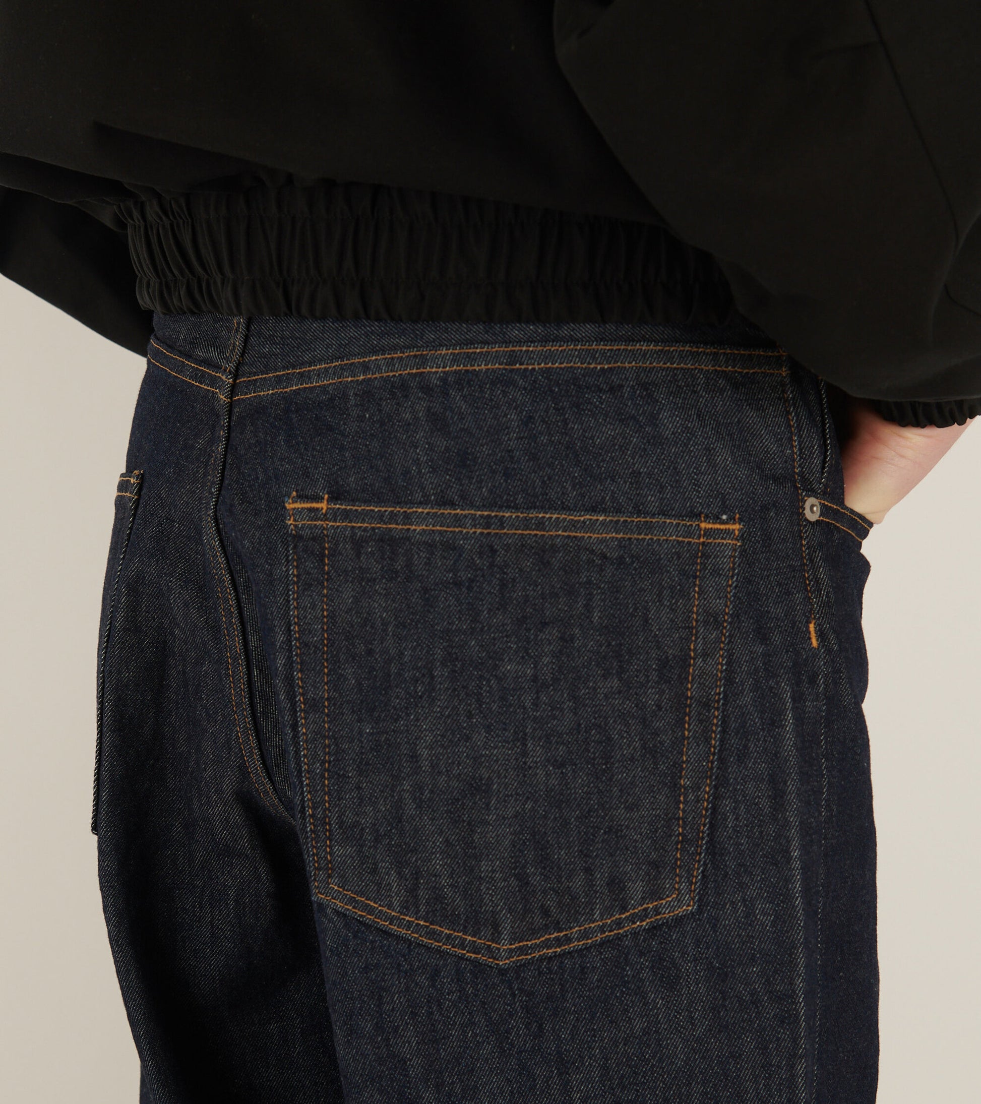 Hard Twist Denim Wide Pants Indigo