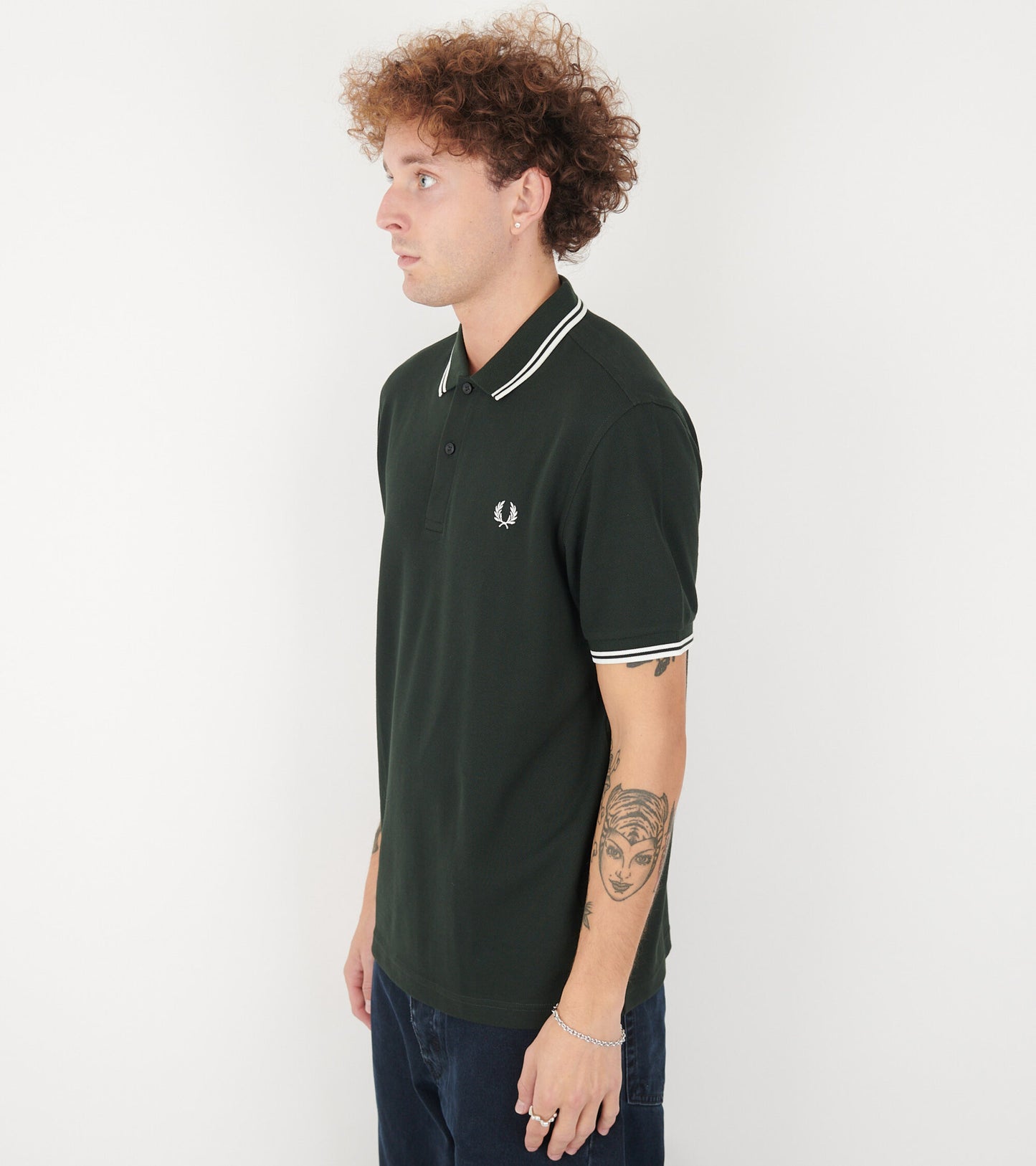 X Fred Perry Strong Will Polo Dark Green