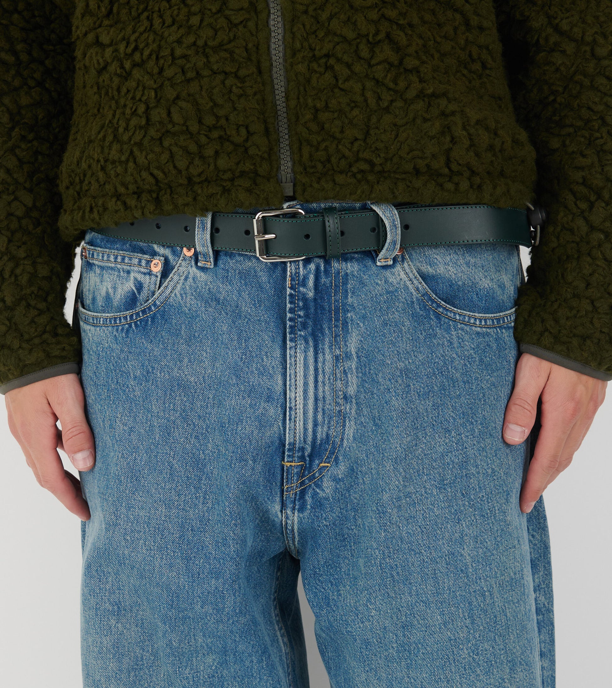 Unisex Belt Bottle Green