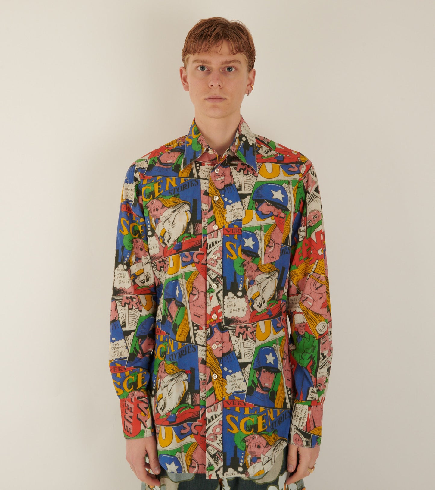 Printed Shirt Comic Book