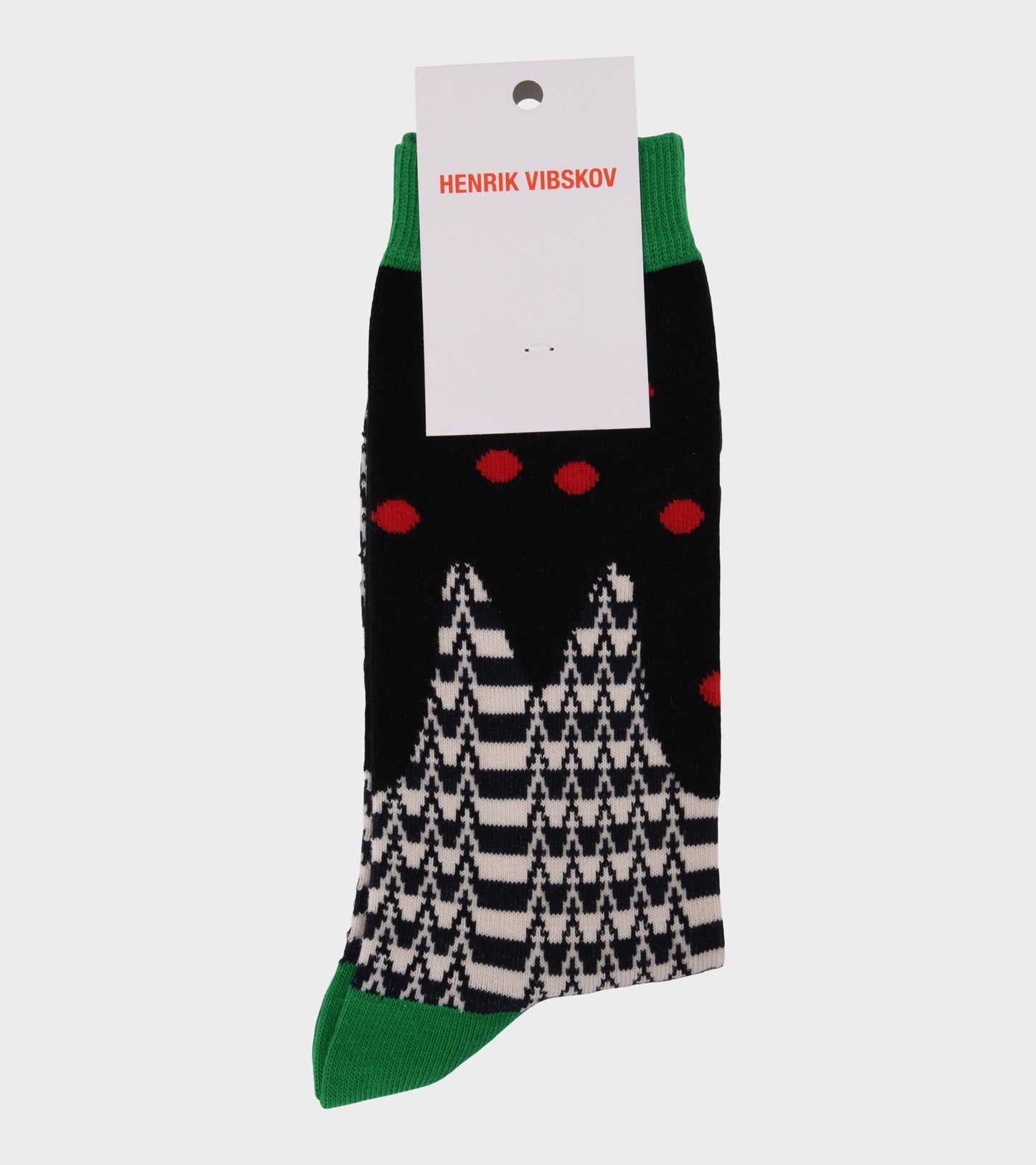 Cherry Pie Socks Green/Black