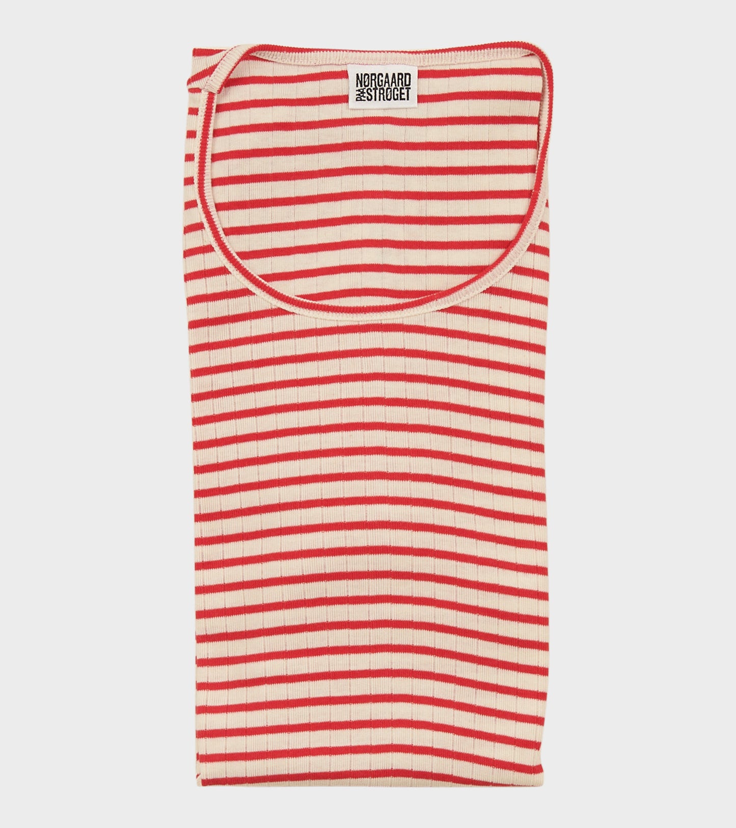 101 Rib Ecru/Red
