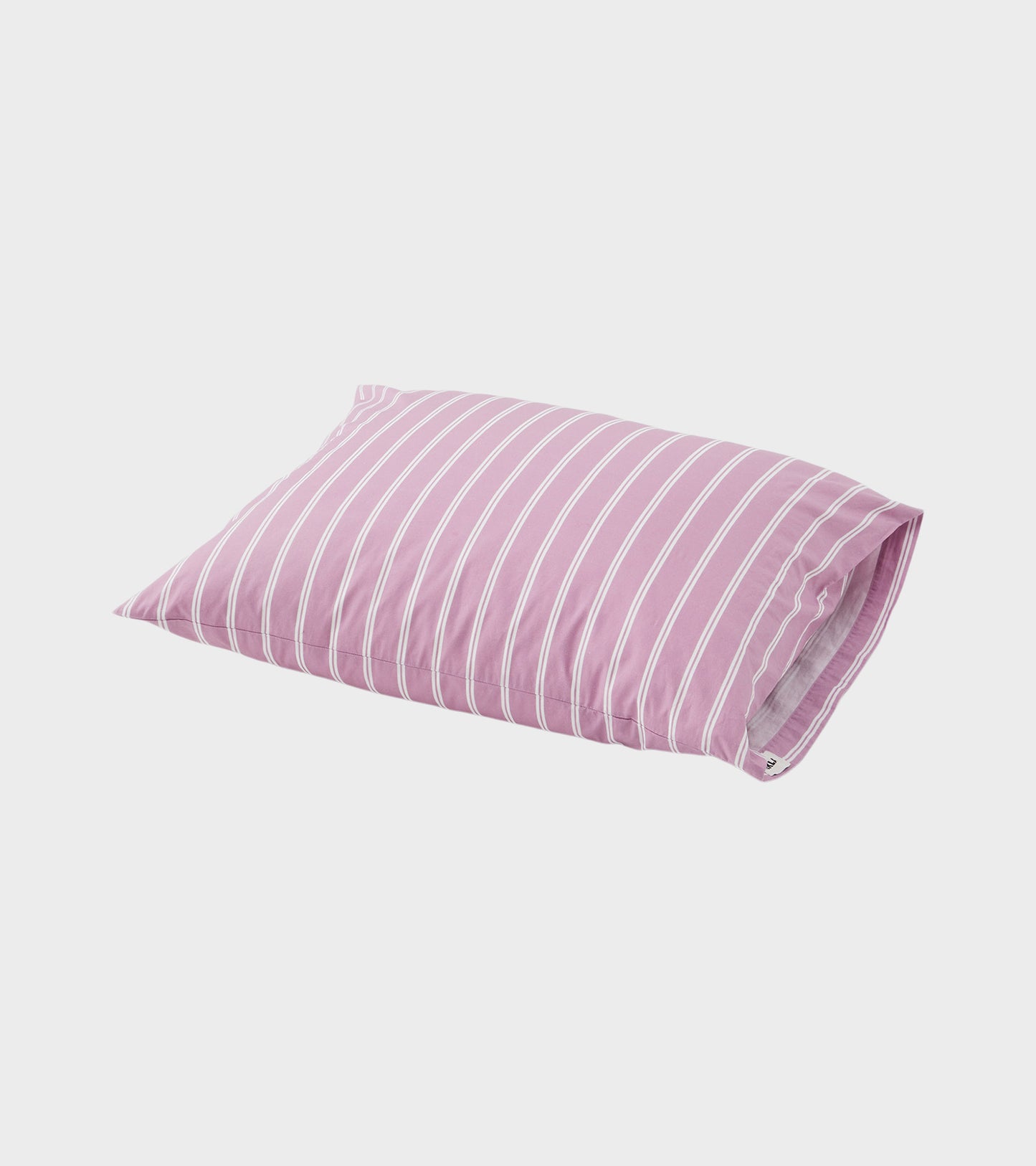 Percale Pillow 60x63 Mallow Pink Stripes