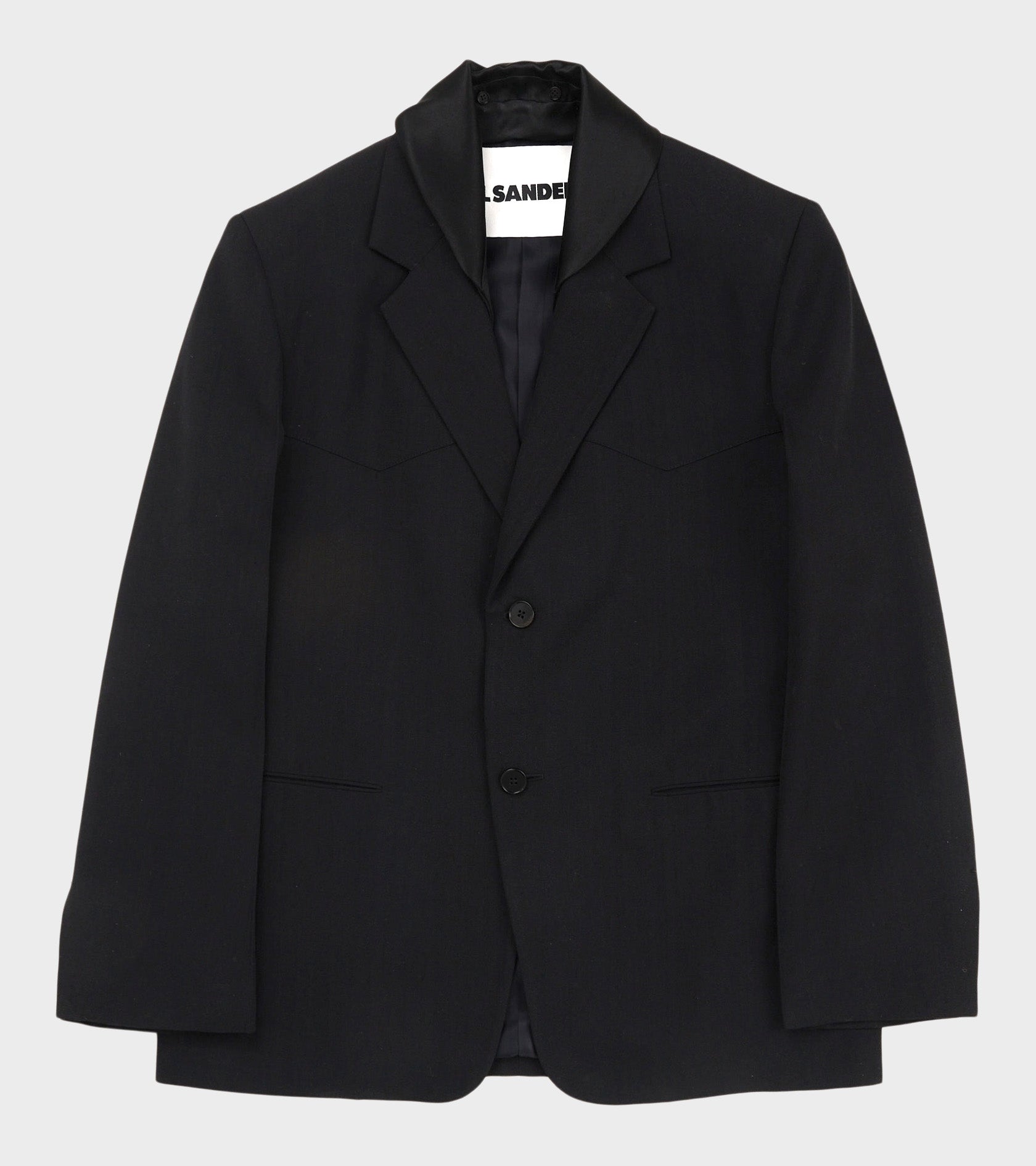 Fluid Silk Blazer Midnight