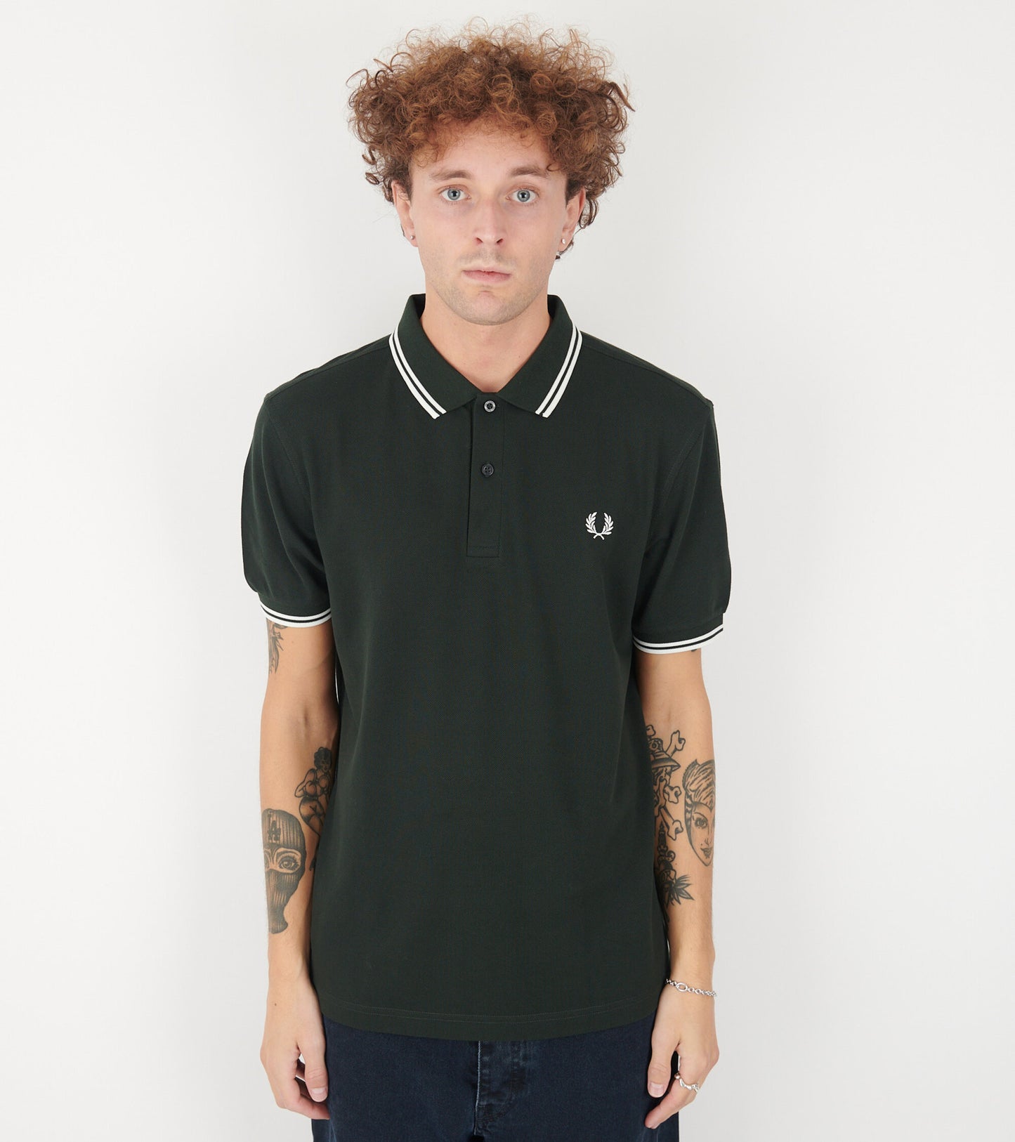 X Fred Perry Strong Will Polo Dark Green
