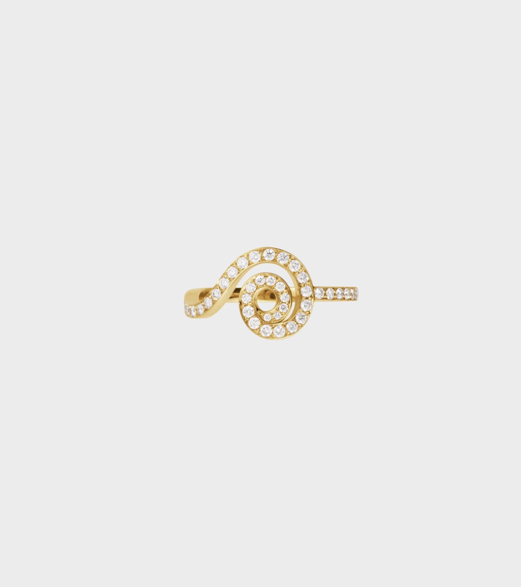 La Dorset Pavé Ring Gold