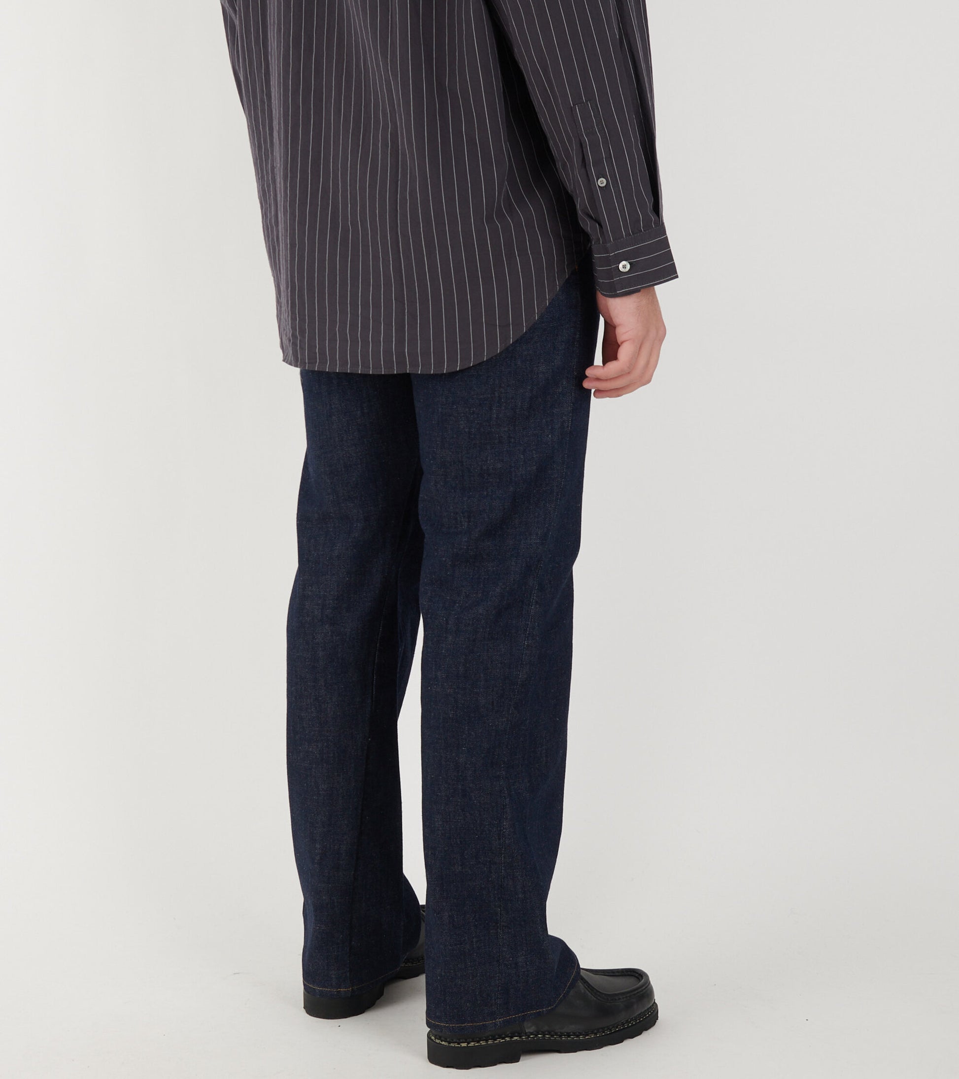 Straight Twist Jeans Simple Rinse Blue