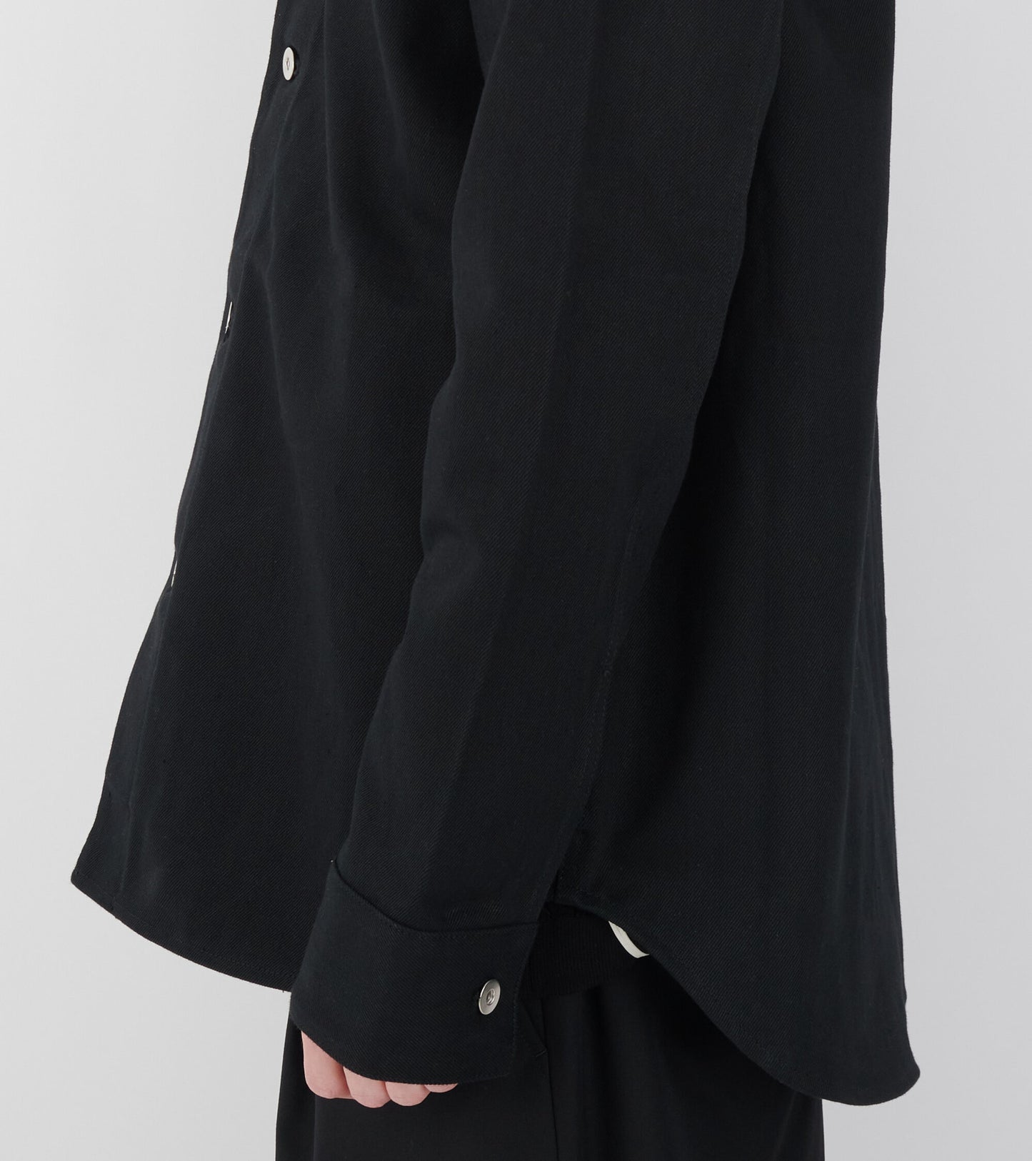 New Denim Washed Shirt Black