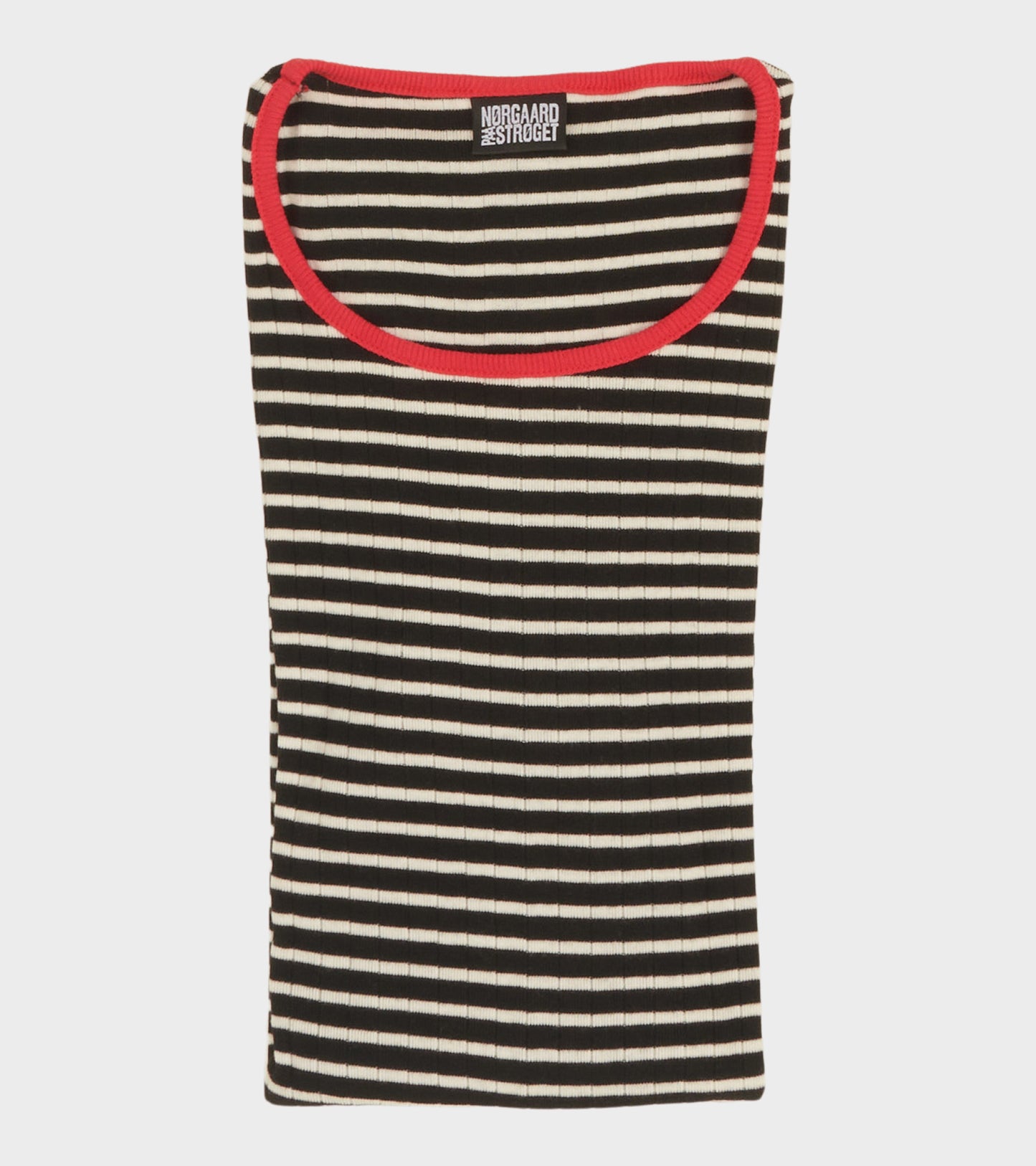 101 Rib Black/Ecru/Red