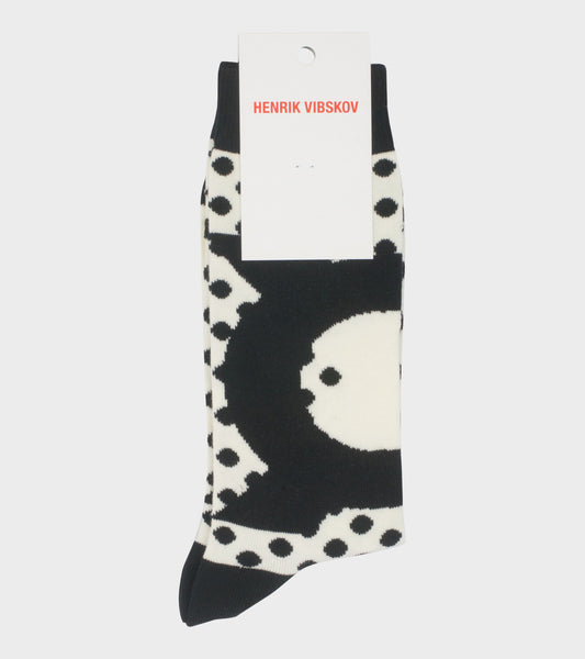 Chopped Socks Black/White