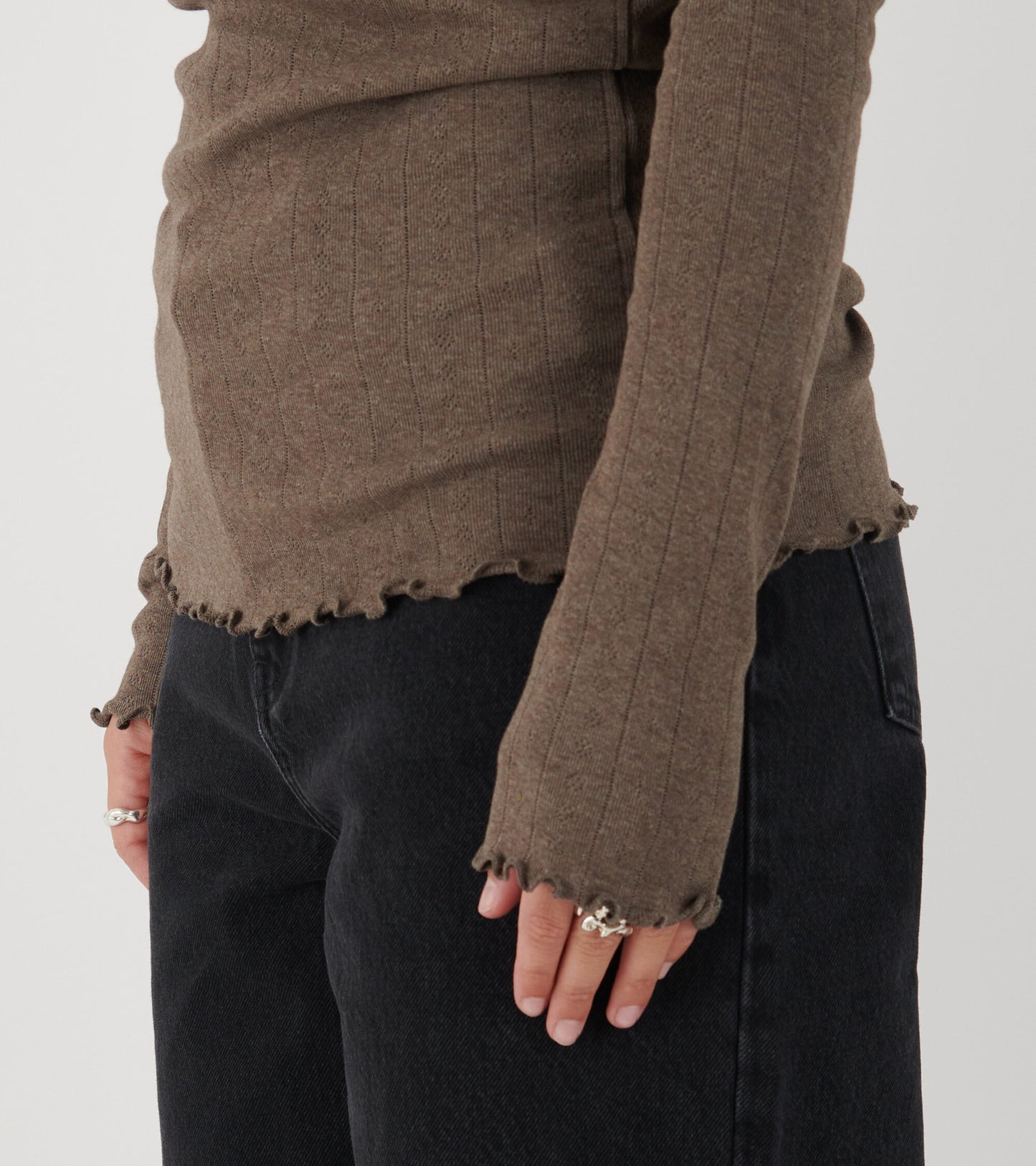 Edie Blouse Brown Melange