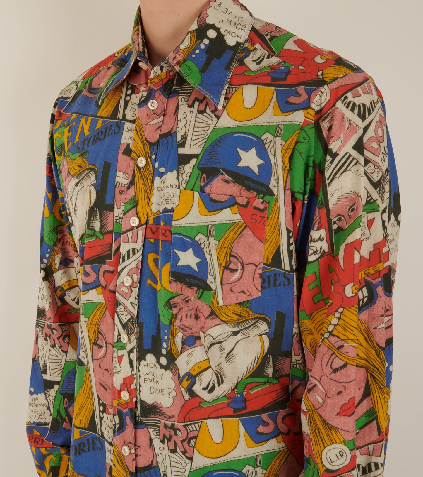 Printed Shirt Comic Book