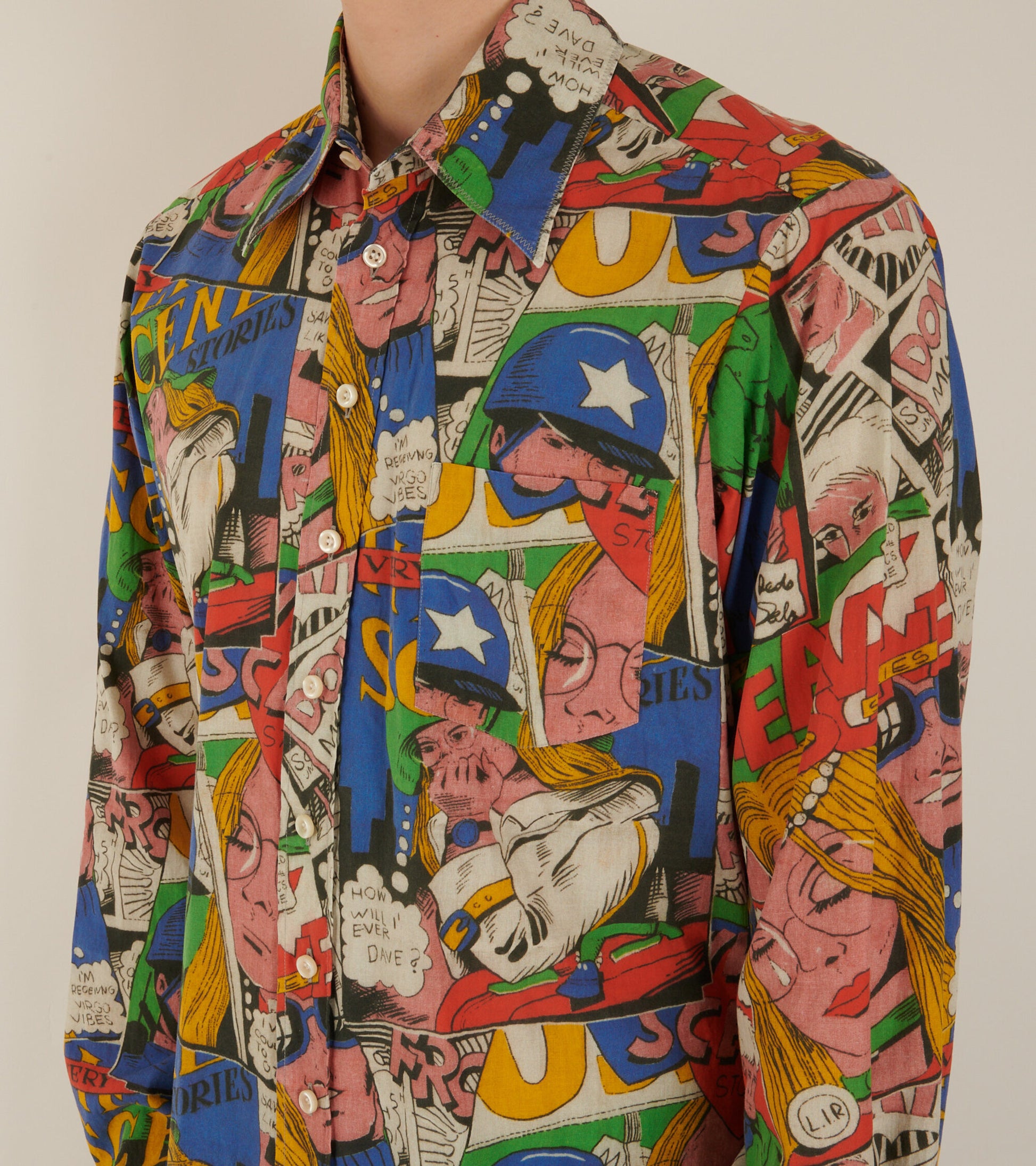 Printed Shirt Comic Book
