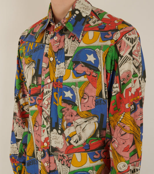 Printed Shirt Comic Book