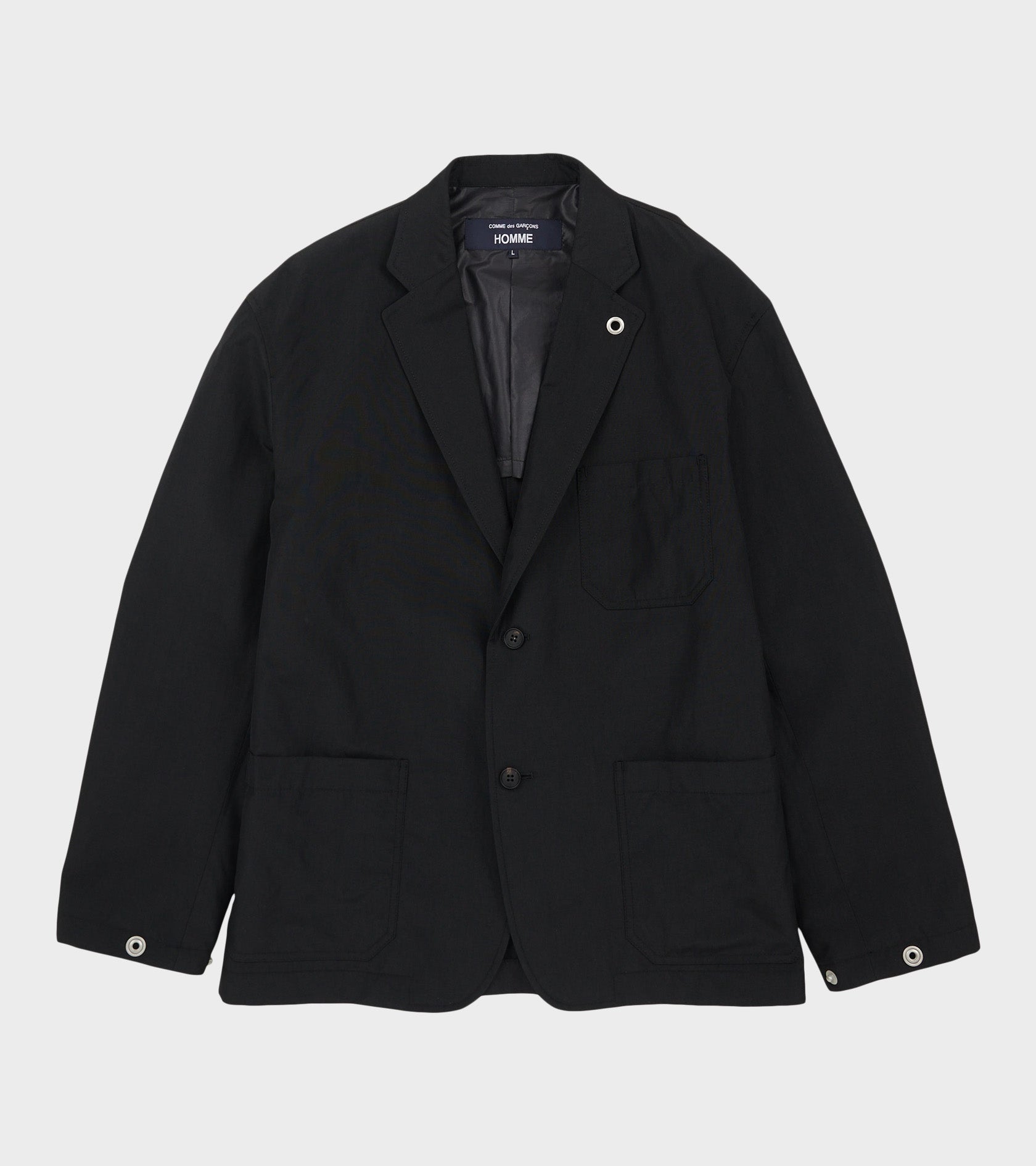 Comme des Garcons Homme Wool Linen Blazer Black
