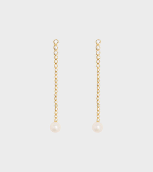 Odile Chandelier Earrings Gold