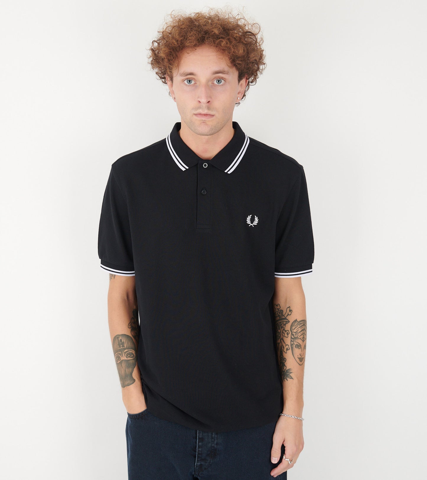 X Fred Perry Strong Will Polo Black