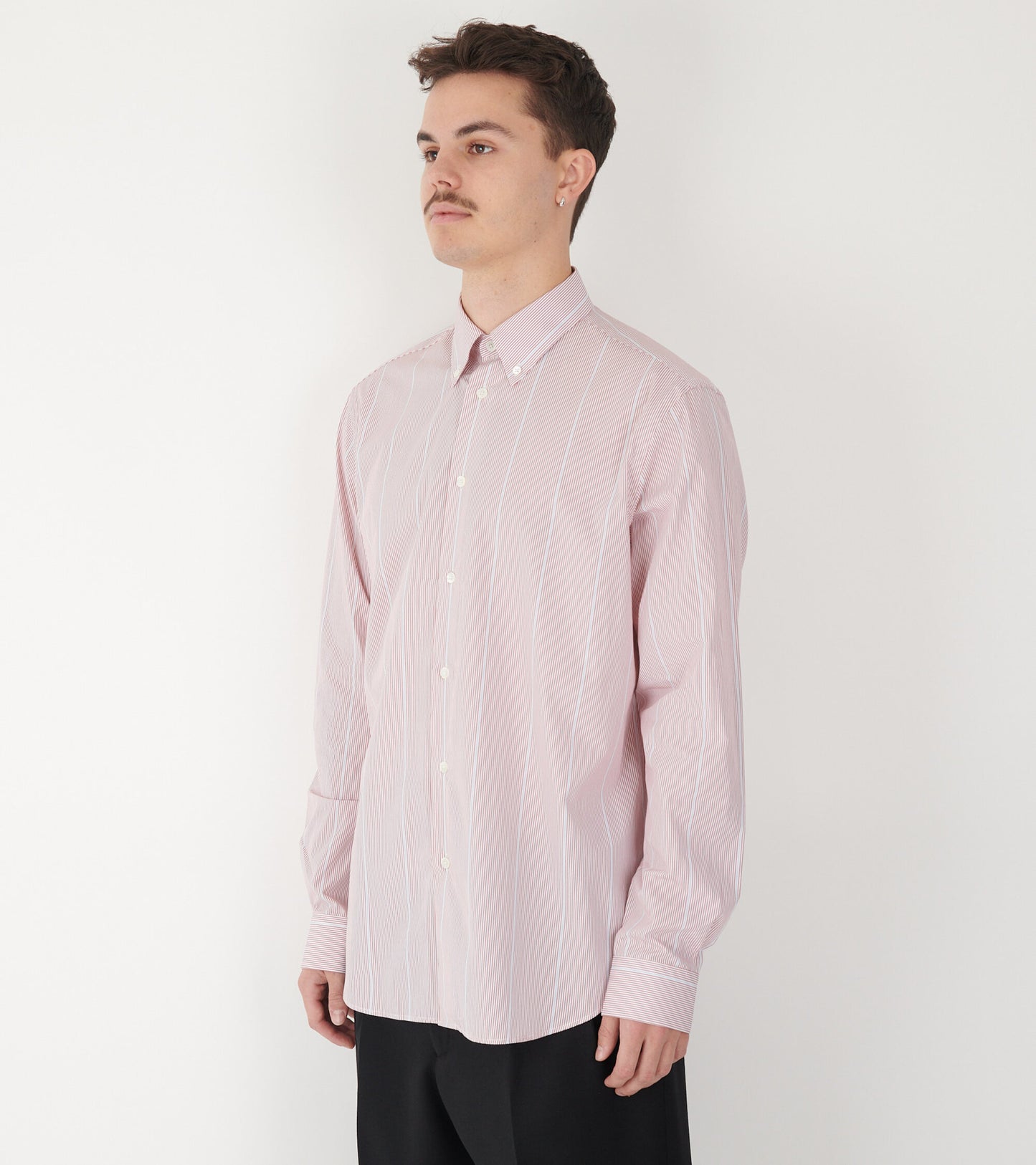 Casual Fit Striped Shirt Red/Light Blue