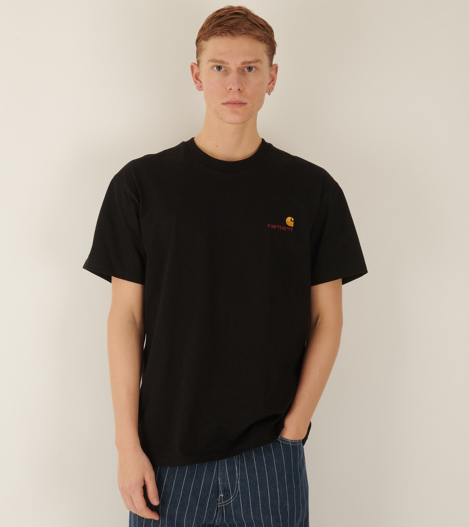 S/S American Script T-shirt Black