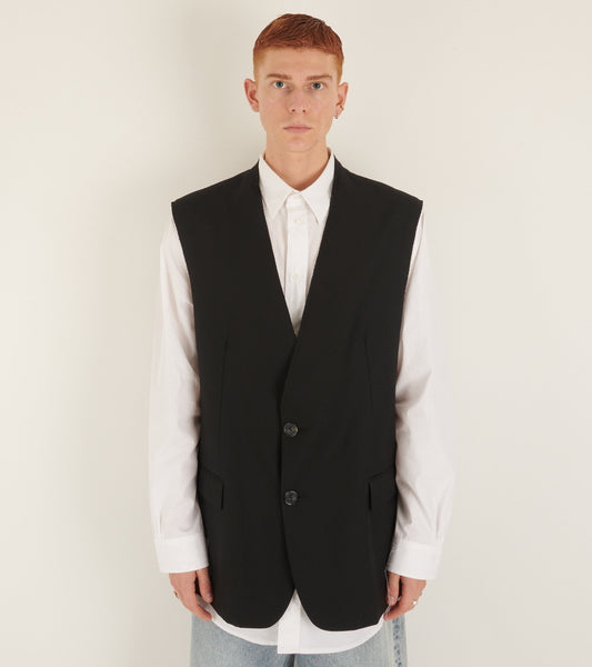 M Tailored Vest Black