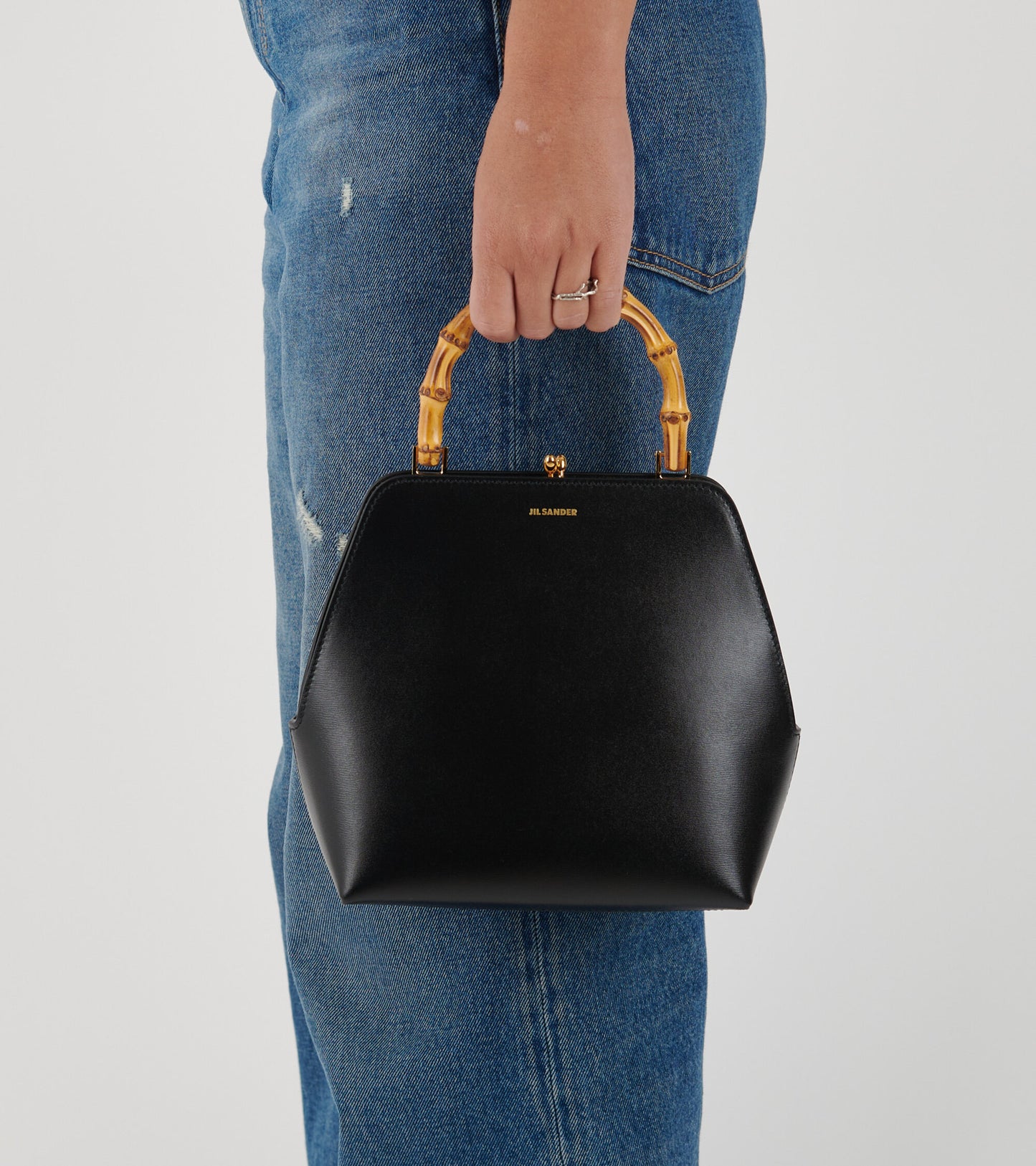 Goji Bamboo Square Bag Black