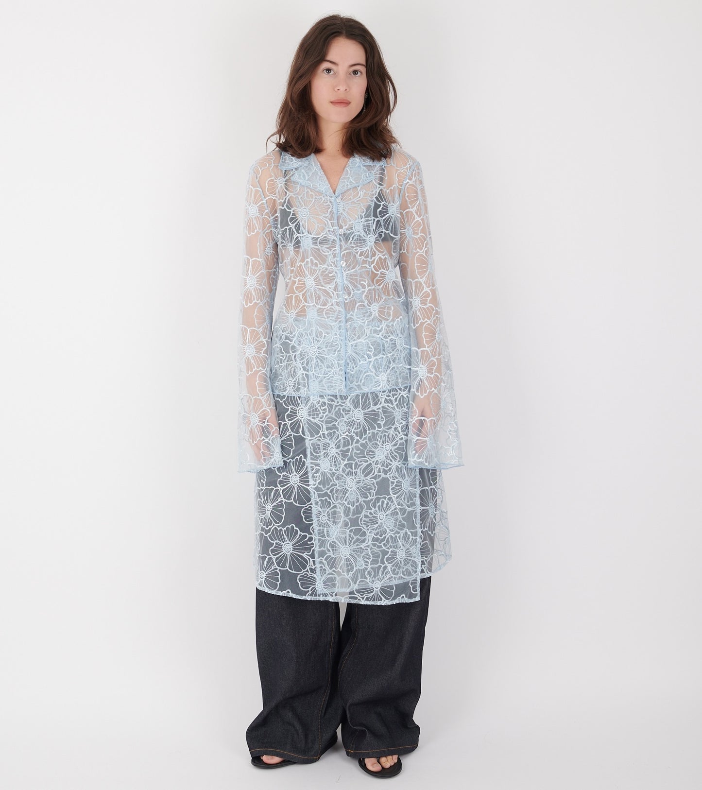 Alba Long Skirt Ice Blue