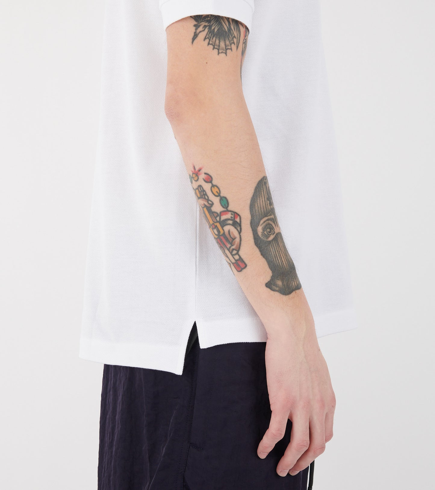 U Red Heart S/S Polo White