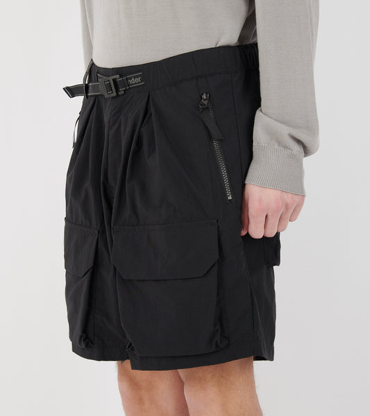 Nylon Twill Shorts Black