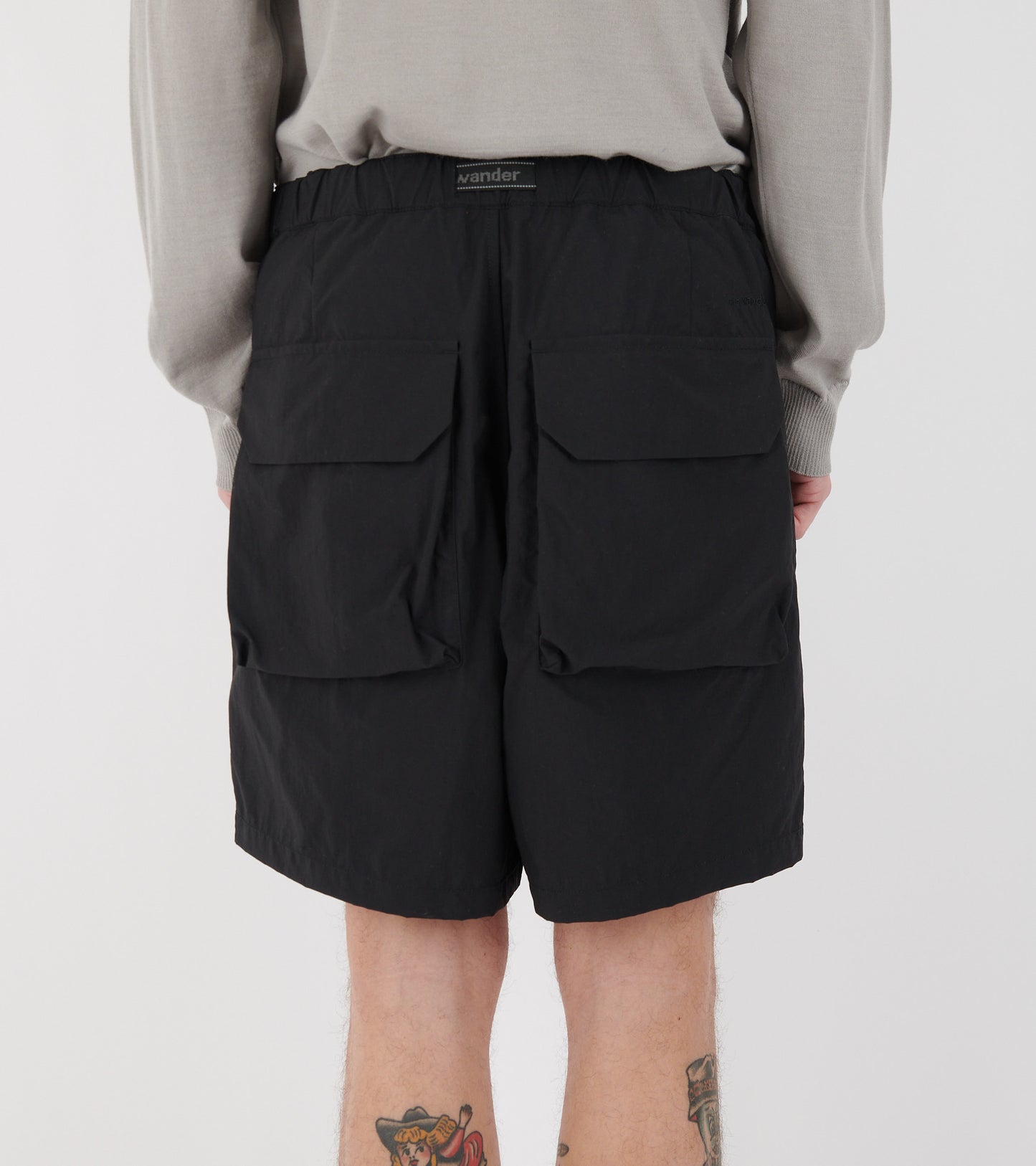Nylon Twill Shorts Black