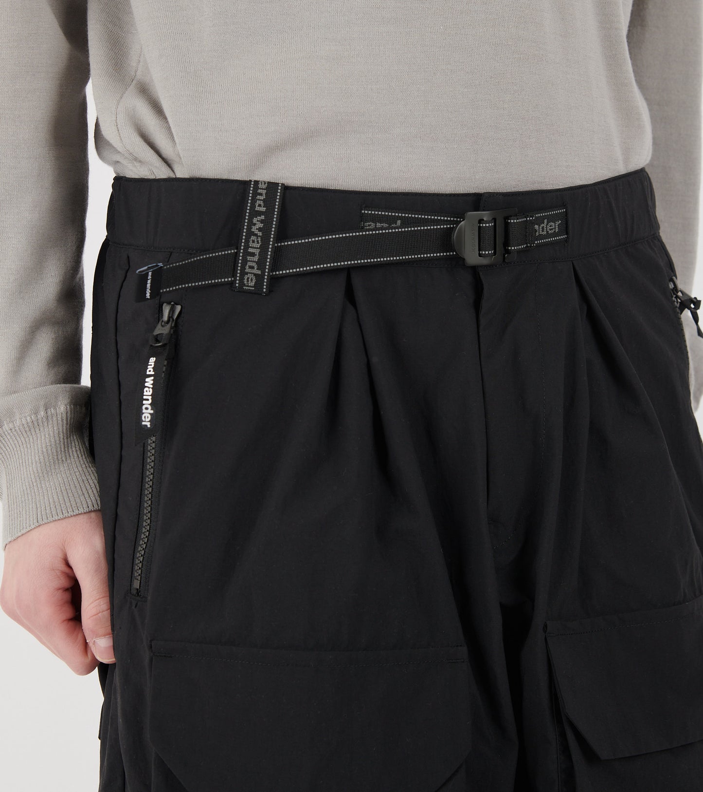 Nylon Twill Shorts Black