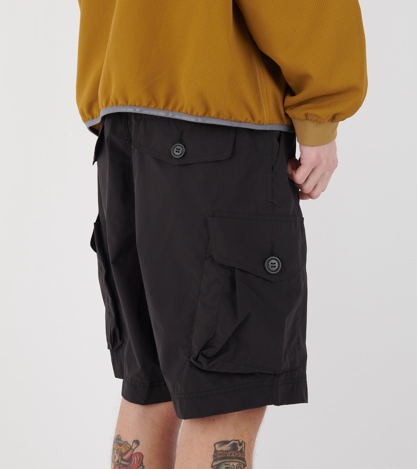 Oversized Cargo Shorts Black