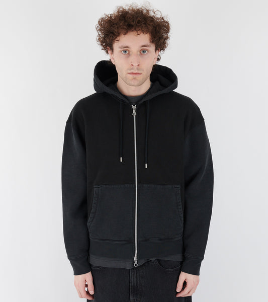 Rascal Hood Pigment Black Hefty Fleece