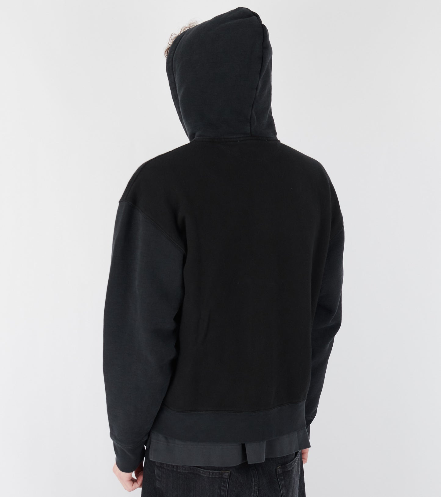 Rascal Hood Pigment Black Hefty Fleece
