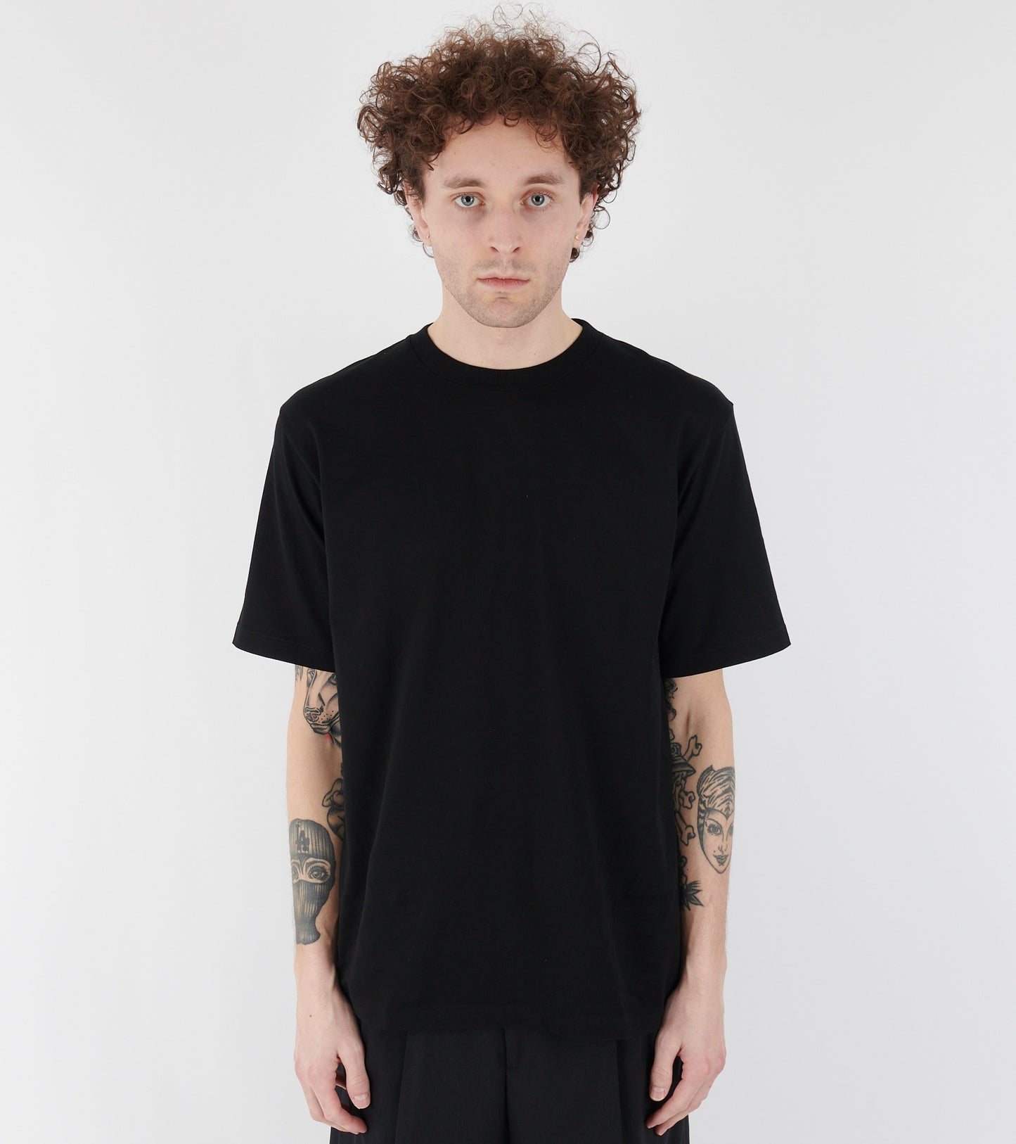 Luster Plaiting Tee Black