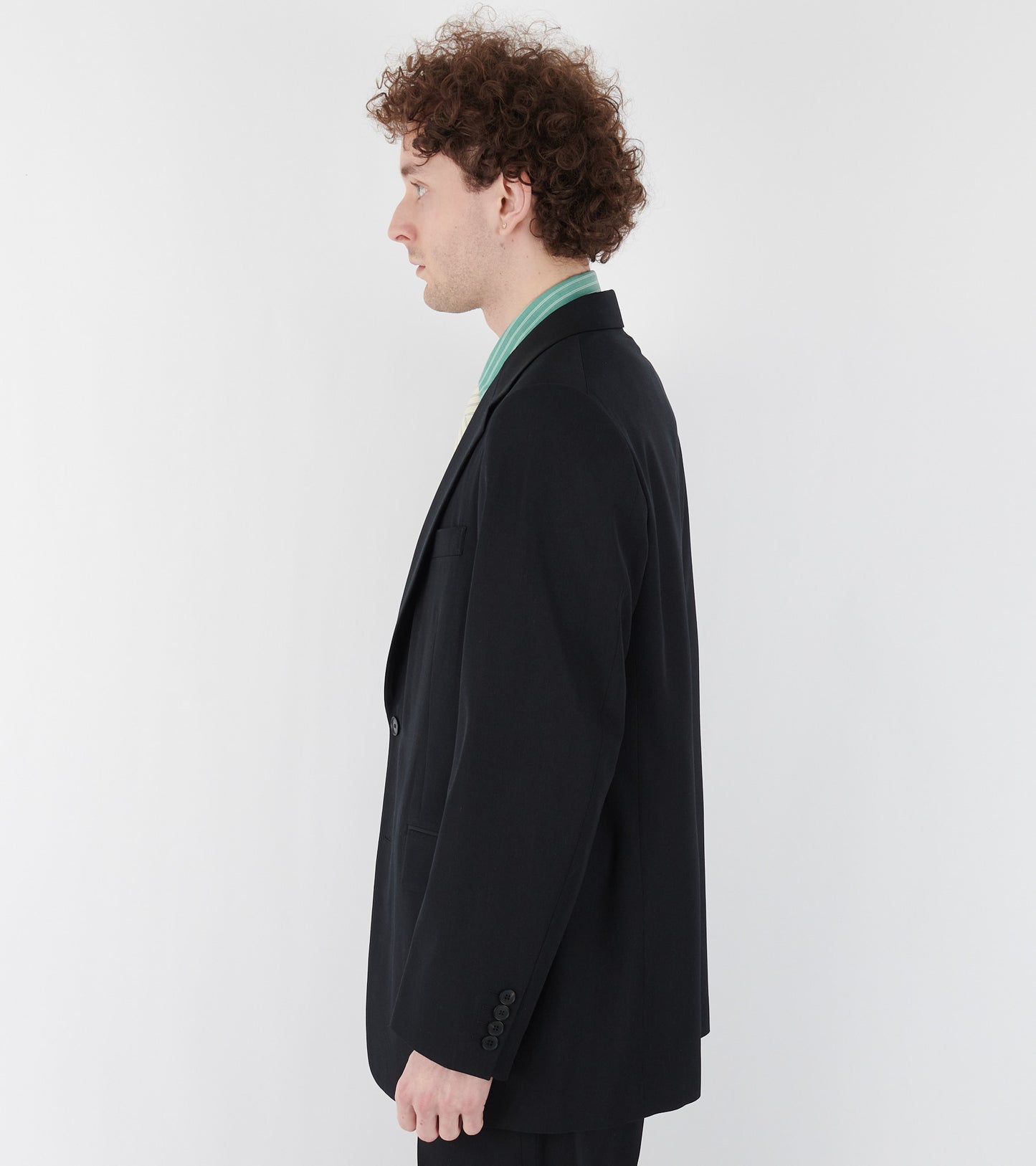 Light Wool Max Gabardine Jacket Black
