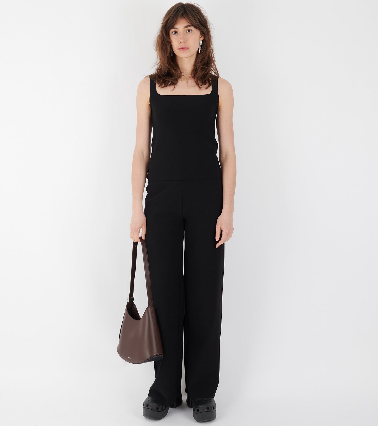 Lay2 Sleeve Top Black