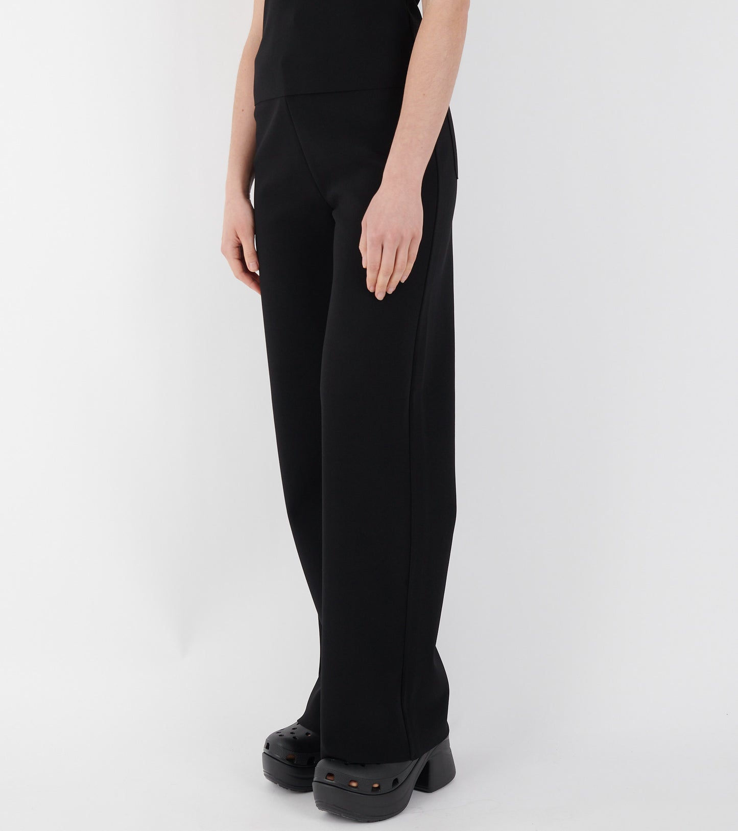 Lay2 Straight Trousers Black
