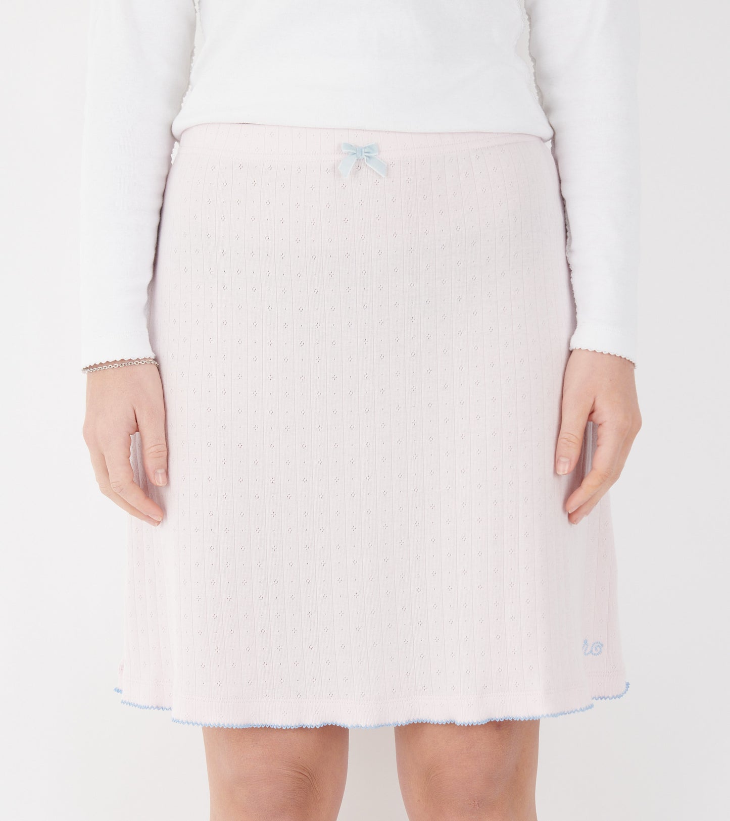 Caro Jersey Skirt Pale Pink