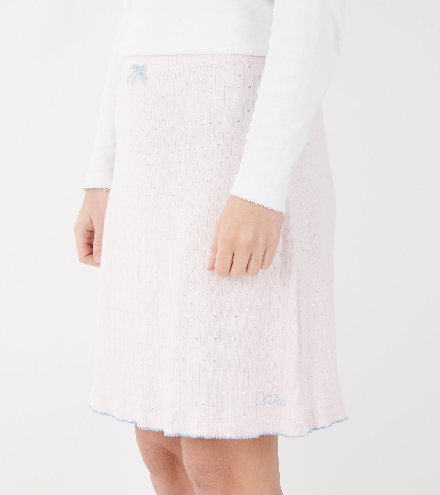 Caro Jersey Skirt Pale Pink