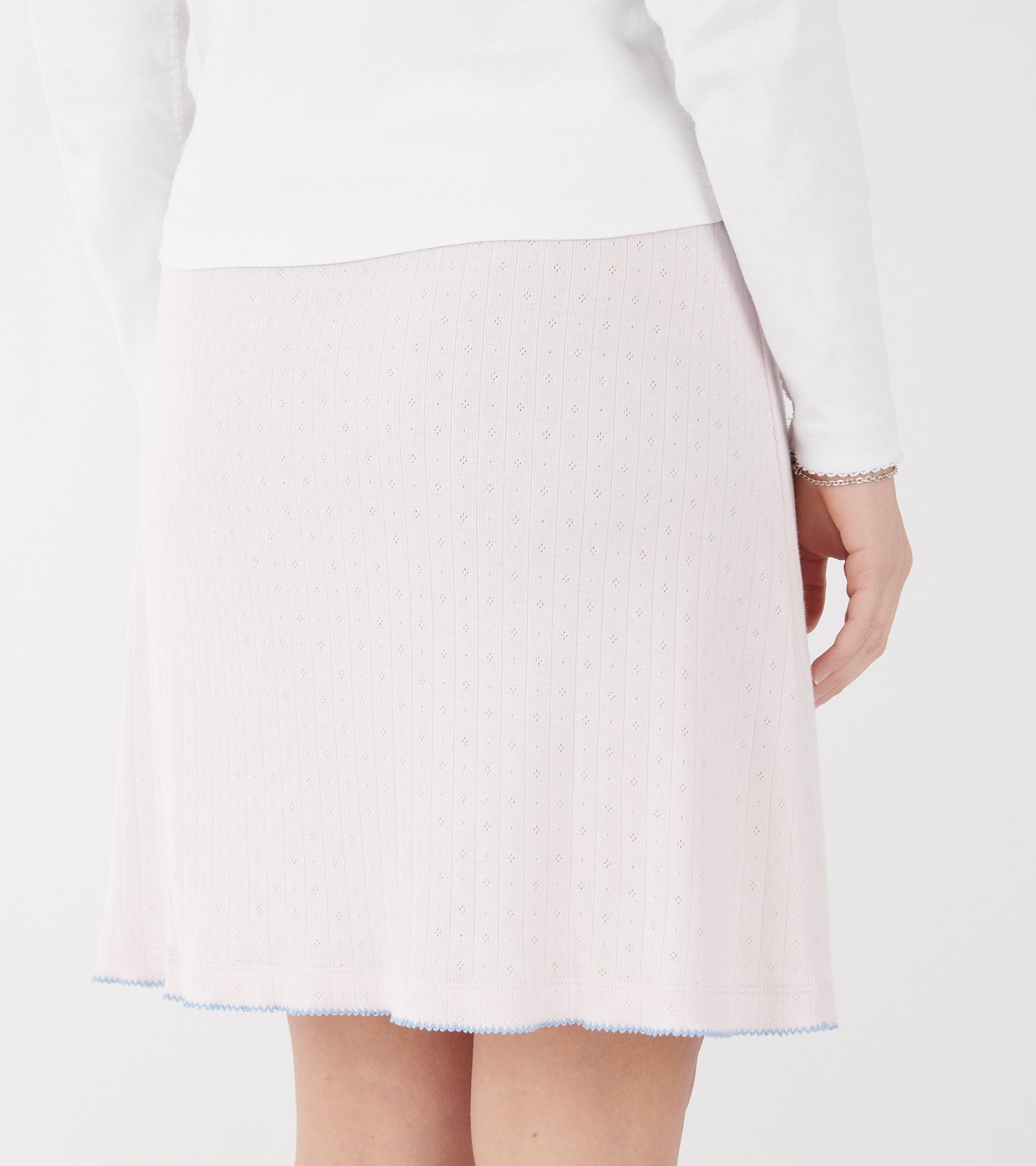 Caro Jersey Skirt Pale Pink